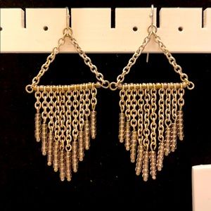 Delicate chain dangly earrings